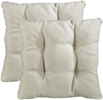 Traumnacht Stuhlkissen Set 4er, Bequeme Kissen für Garten und Küche, 38x38cm, altrosa