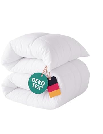 Luxuriöse Winter Bettdecke 135x200 cm - 100% weiche Daunenfüllung, atmungsaktiv & waschbar, perfekt für kalte Nächte!