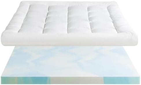 Zinus Matratzen Topper 140x200 cm - 10 cm Memory-Schaum, atmungsaktiver Bezug für optimalen Schlafkomfort