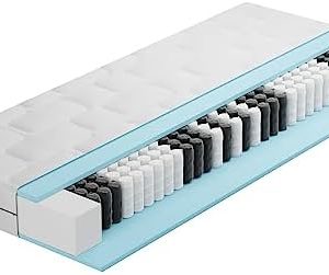 BMM Ortho Medic Taschenfederkernmatratze 80x200 cm H4 – Ergonomisch 7 Zonen für besten Schlafkomfort in Deutschland