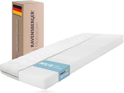RAVENSBERGER Kinder- und Jugendmatratze Softwelle - Weiche 7-Zonen Kaltschaummatratze, 90 x 200 cm, ideal für Allergiker