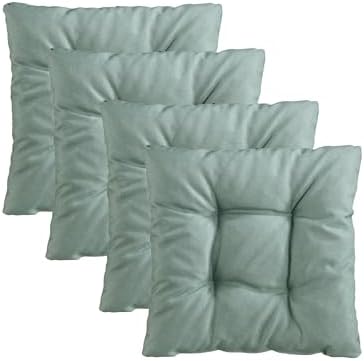 Traumnacht Stuhlkissen Set 4er, Bequeme Kissen für Garten und Küche, 38x38cm, altrosa