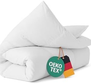 Luxuriöse Winter Bettdecke 135x200 cm - 100% weiche Daunenfüllung, atmungsaktiv & waschbar, perfekt für kalte Nächte!