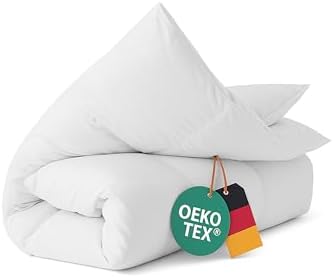 Luxuriöse Winter Bettdecke 135x200 cm - 100% weiche Daunenfüllung, atmungsaktiv & waschbar, perfekt für kalte Nächte!