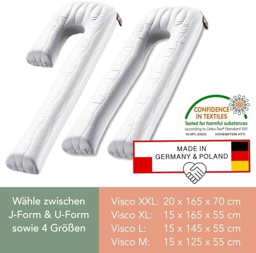 Traumreiter Schwangerschaftskissen XXL – Ergonomisches Wendekissen mit Memory Foam für schwangere Mütter, ideal zum Schl
