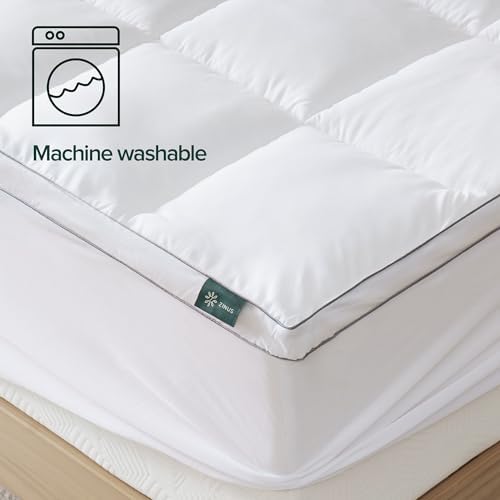Zinus Matratzen Topper 140x200 cm - 10 cm Memory-Schaum, atmungsaktiver Bezug für optimalen Schlafkomfort