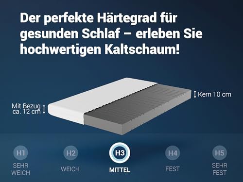 Betten-ABC - 7-Zonen Matratze KSP-500 140x200 cm - Hypoallergen & Antibakteriell für gesunden Schlaf