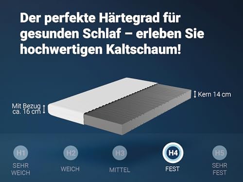 Betten-ABC - 7-Zonen Matratze KSP-500 140x200 cm - Hypoallergen & Antibakteriell für gesunden Schlaf
