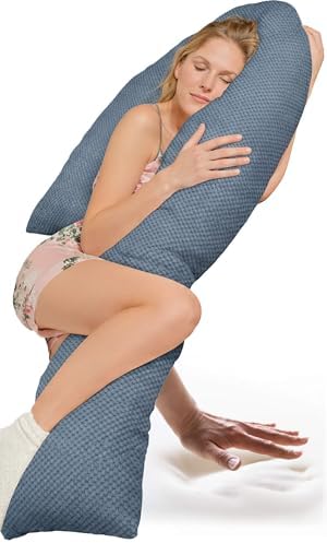 Traumreiter Schwangerschaftskissen XXL – Ergonomisches Wendekissen mit Memory Foam für schwangere Mütter, ideal zum Schl