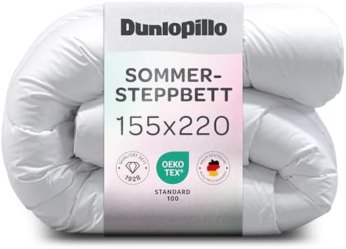 Dunlopillo Bettdecke 135x200 – Premium Ganzjahresdecke für Allergiker | Oeko-Tex zertifiziert, perfekt für Winternächte
