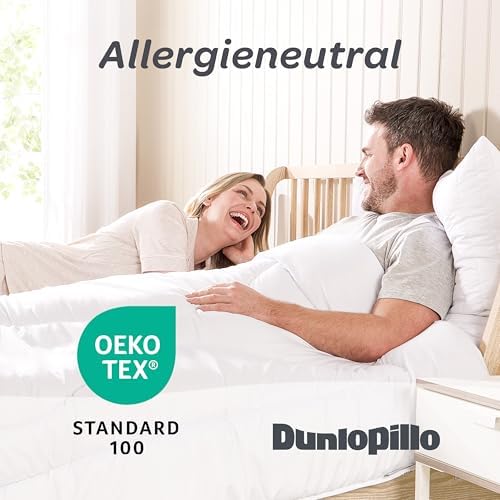 Dunlopillo Bettdecke 135x200 – Premium Ganzjahresdecke für Allergiker | Oeko-Tex zertifiziert, perfekt für Winternächte