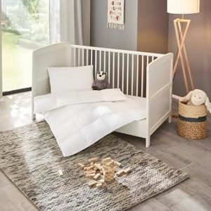 Traumnacht Daune Kinderbettenset 100x135cm – Luxus mit Öko-Tex und atmungsaktivem Baumwollbezug für ganzjährigen Komfort