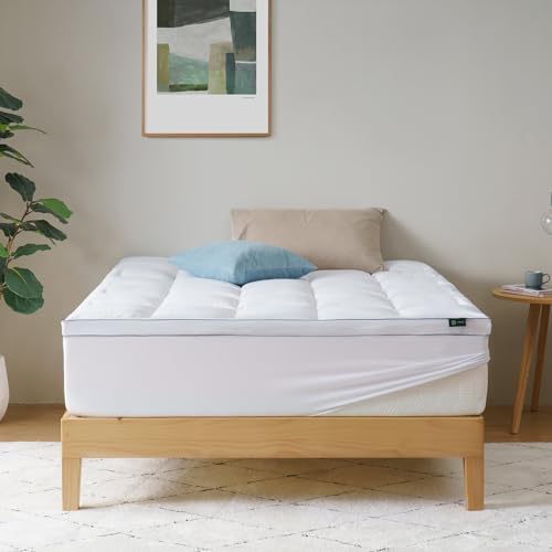 Zinus Matratzen Topper 140x200 cm - 10 cm Memory-Schaum, atmungsaktiver Bezug für optimalen Schlafkomfort