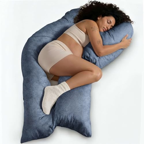 Traumreiter Schwangerschaftskissen XXL – Ergonomisches Wendekissen mit Memory Foam für schwangere Mütter, ideal zum Schl