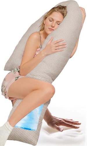 Traumreiter Schwangerschaftskissen XXL – Ergonomisches Wendekissen mit Memory Foam für schwangere Mütter, ideal zum Schl