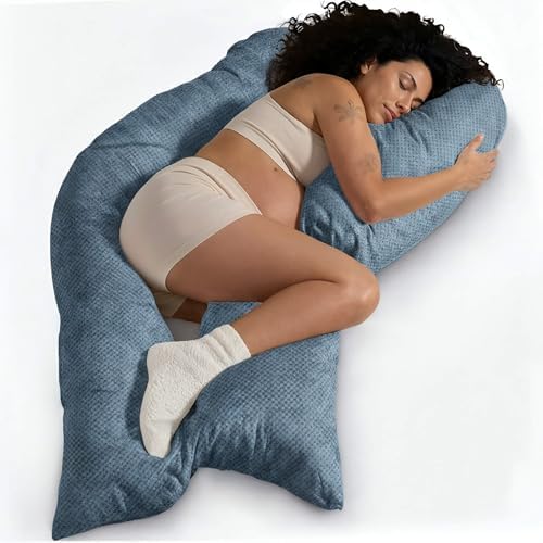 Traumreiter Schwangerschaftskissen XXL – Ergonomisches Wendekissen mit Memory Foam für schwangere Mütter, ideal zum Schl