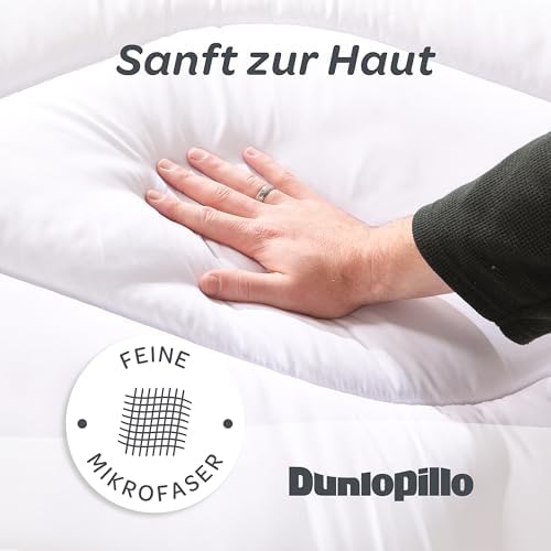 Dunlopillo Bettdecke 135x200 – Premium Ganzjahresdecke für Allergiker | Oeko-Tex zertifiziert, perfekt für Winternächte