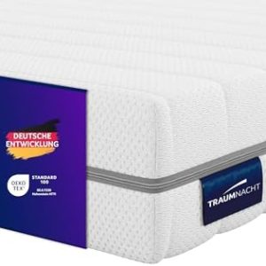 Traumnacht Orthopädische Wendematratze 100x200 cm – 7-Zonen Kaltschaum mit 2 Härtegraden für individuellen Schlafkomfort
