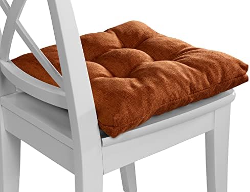 Traumnacht Stuhlkissen Set 4er, Bequeme Kissen für Garten und Küche, 38x38cm, altrosa