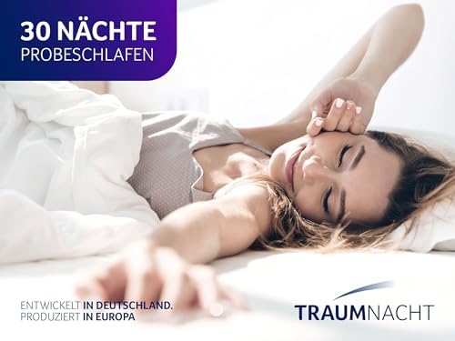 Traumnacht Komfort Topper 140x200 cm - Atmungsaktive Matratzenauflage für Allergiker, Öko-Tex zertifiziert, Qualität Mad