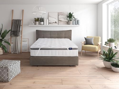 Traumnacht Komfort Topper 140x200 cm - Atmungsaktive Matratzenauflage für Allergiker, Öko-Tex zertifiziert, Qualität Mad