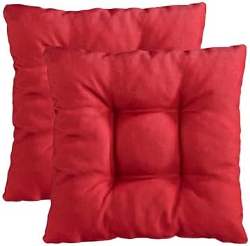 Traumnacht Stuhlkissen Set 4er, Bequeme Kissen für Garten und Küche, 38x38cm, altrosa