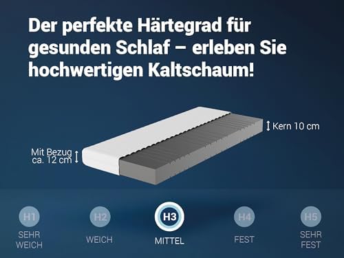 Betten-ABC - 7-Zonen Matratze KSP-500 140x200 cm - Hypoallergen & Antibakteriell für gesunden Schlaf
