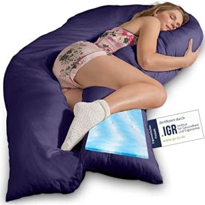 Traumreiter Visco XXL Stillkissen – 2cm Memory Foam für optimalen Komfort in der Schwangerschaft und beim Stillen (Marin