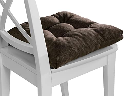 Traumnacht Stuhlkissen Set 4er, Bequeme Kissen für Garten und Küche, 38x38cm, altrosa