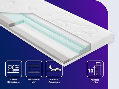 Traumnacht Premium Kindermatratze für Babys und Junioren, 70 x 140 cm, hautfreundlicher Bezug, Öko-Tex zertifiziert!