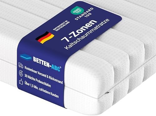 Betten-ABC - 7-Zonen Matratze KSP-500 140x200 cm - Hypoallergen & Antibakteriell für gesunden Schlaf