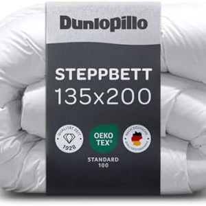 Dunlopillo Bettdecke 135x200 – Premium Ganzjahresdecke für Allergiker | Oeko-Tex zertifiziert, perfekt für Winternächte