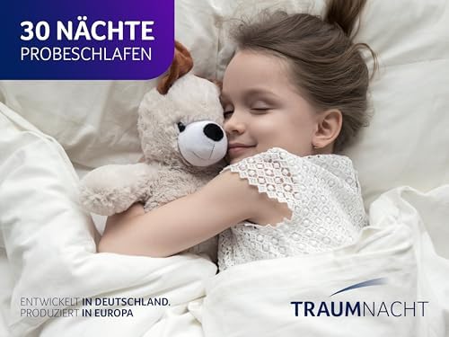 Traumnacht Premium Kindermatratze für Babys und Junioren, 70 x 140 cm, hautfreundlicher Bezug, Öko-Tex zertifiziert!