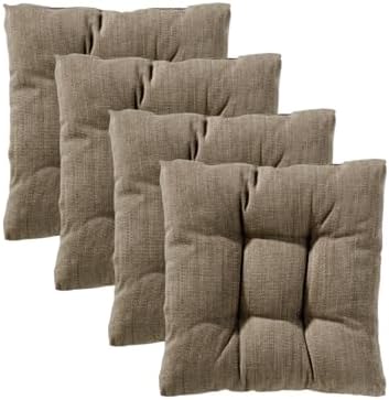 Traumnacht Stuhlkissen Set 4er, Bequeme Kissen für Garten und Küche, 38x38cm, altrosa