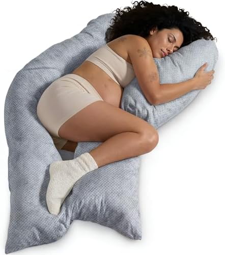 Traumreiter Schwangerschaftskissen XXL – Ergonomisches Wendekissen mit Memory Foam für schwangere Mütter, ideal zum Schl