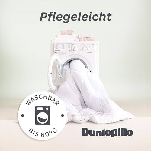 Dunlopillo Bettdecke 135x200 – Premium Ganzjahresdecke für Allergiker | Oeko-Tex zertifiziert, perfekt für Winternächte