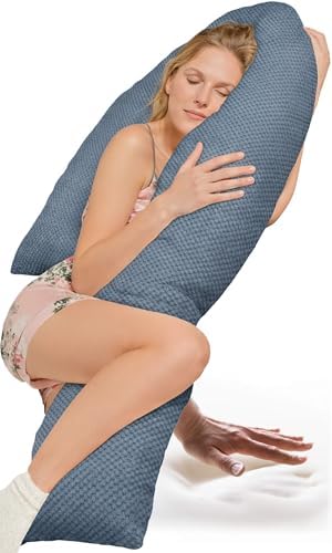 Traumreiter Schwangerschaftskissen XXL – Ergonomisches Wendekissen mit Memory Foam für schwangere Mütter, ideal zum Schl