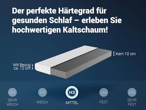 Betten-ABC - 7-Zonen Matratze KSP-500 140x200 cm - Hypoallergen & Antibakteriell für gesunden Schlaf