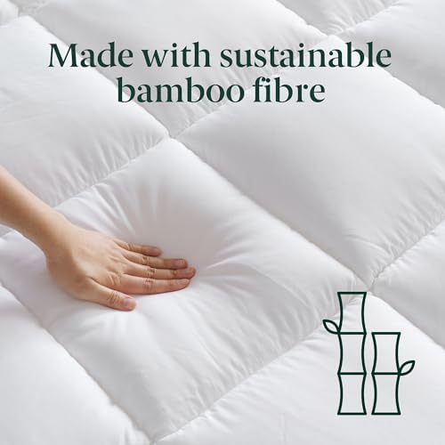 Zinus Matratzen Topper 140x200 cm - 10 cm Memory-Schaum, atmungsaktiver Bezug für optimalen Schlafkomfort