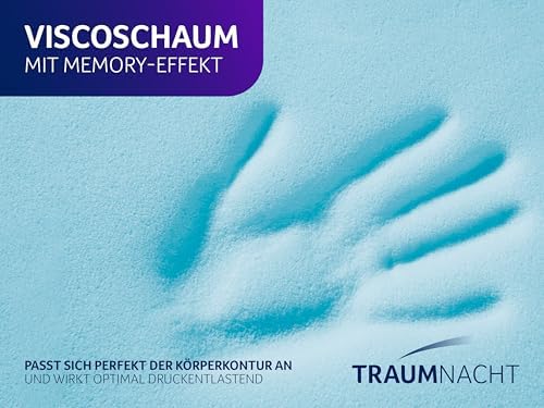 Traumnacht Duo Topper 2 in 1, Härtegrad 2 & 3, Öko-Tex, 180x200 cm für erholsamen Schlaf