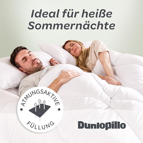 Dunlopillo Bettdecke 135x200 – Premium Ganzjahresdecke für Allergiker | Oeko-Tex zertifiziert, perfekt für Winternächte