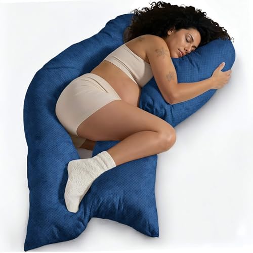 Traumreiter Schwangerschaftskissen XXL – Ergonomisches Wendekissen mit Memory Foam für schwangere Mütter, ideal zum Schl