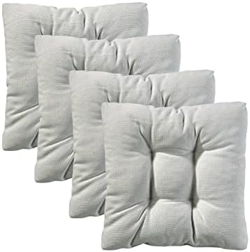 Traumnacht Stuhlkissen Set 4er, Bequeme Kissen für Garten und Küche, 38x38cm, altrosa