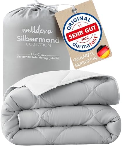 Welldora OPTICLIMA Allergiker Bettdecke 135x200 | 4 Jahreszeiten - Fachärztlich geprüft & Oeko-Tex für besten Schlafkomf
