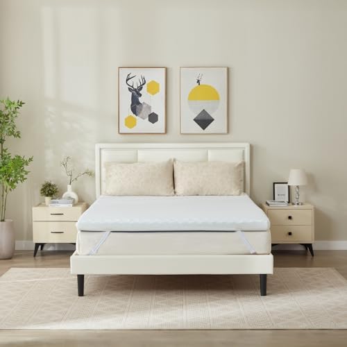 Öko-TEX® Zertifizierter Gelschaum Matratzen Topper 140x200cm – 10cm Höhe für Boxspringbetten mit kühlender Funktion, was