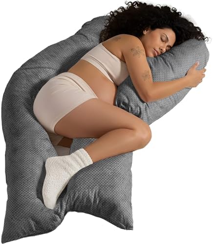 Traumreiter Schwangerschaftskissen XXL – Ergonomisches Wendekissen mit Memory Foam für schwangere Mütter, ideal zum Schl