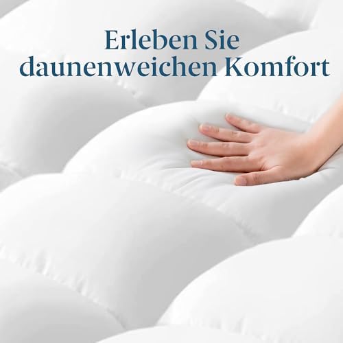 Zinus Matratzen Topper 140x200 cm - 10 cm Memory-Schaum, atmungsaktiver Bezug für optimalen Schlafkomfort