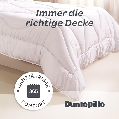 Dunlopillo Bettdecke 135x200 – Premium Ganzjahresdecke für Allergiker | Oeko-Tex zertifiziert, perfekt für Winternächte