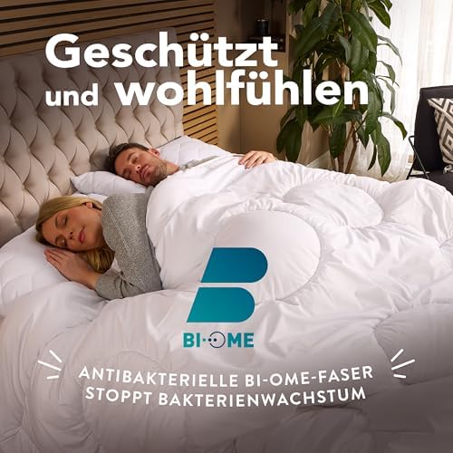 John Cotton Nacht Wolke Bettdecke 135x200 - Allergikerfreundliche Steppdecke aus weicher Microfaser für ganzjährigen Kom