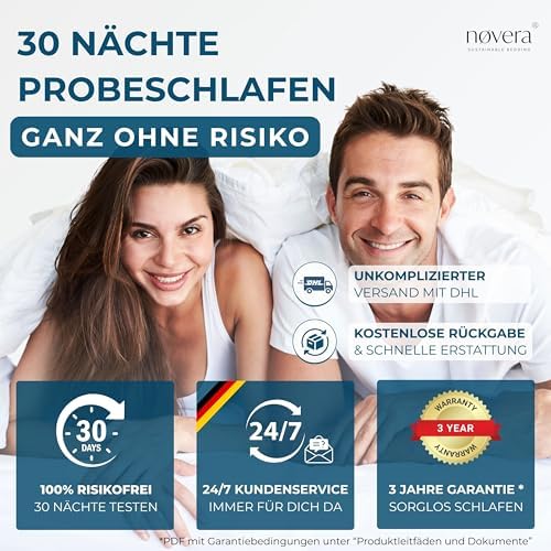 Premium Gel Matratzen Topper 140x200cm | Wolkenweich für besten Schlafkomfort | 100% Bio-Baumwolle